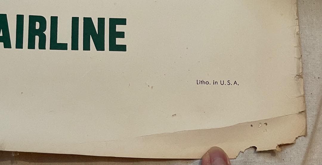 1953 パンナム エアライン　 Pan Am Airline ポスター