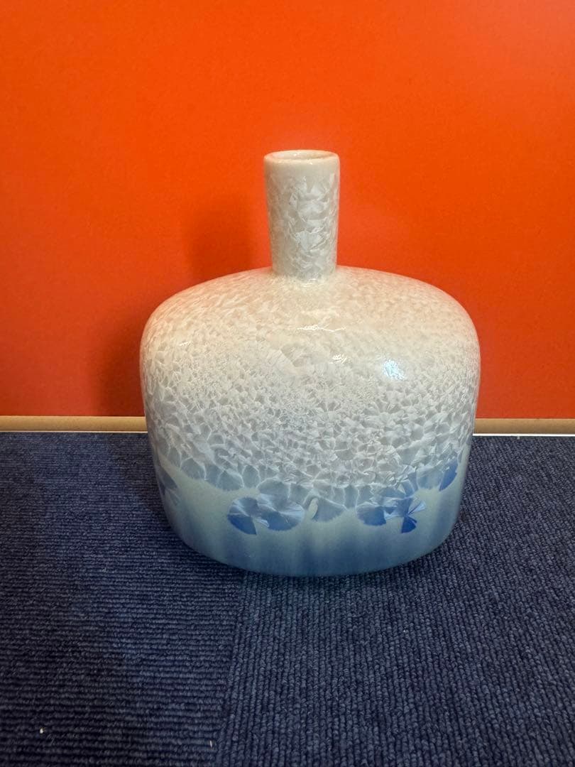 1635 色絵小花瓶 工芸品 時代物 日本の陶磁 陶芸