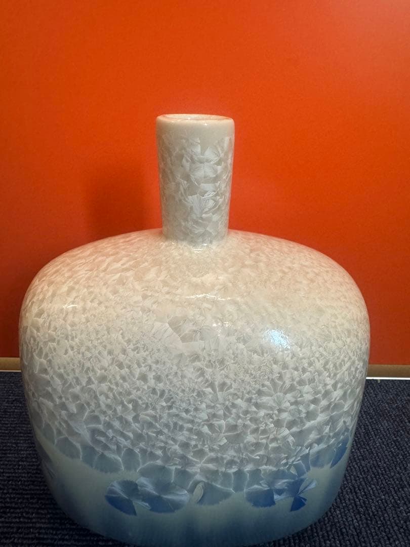 1635 色絵小花瓶 工芸品 時代物 日本の陶磁 陶芸