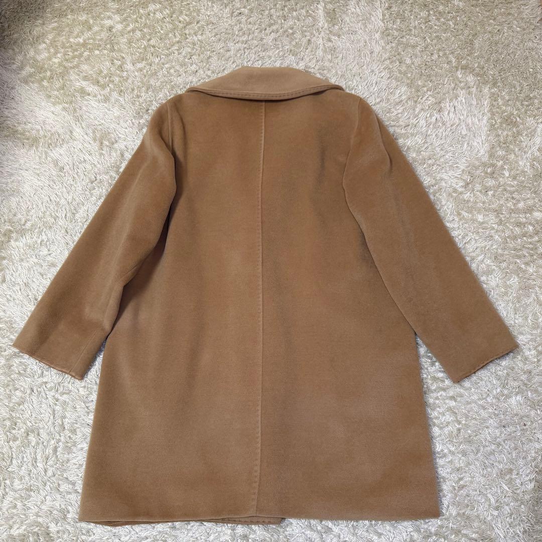 ☆良品☆マックスマーラ　アイコンコート　チェスター　キャメル　女優襟　40 L