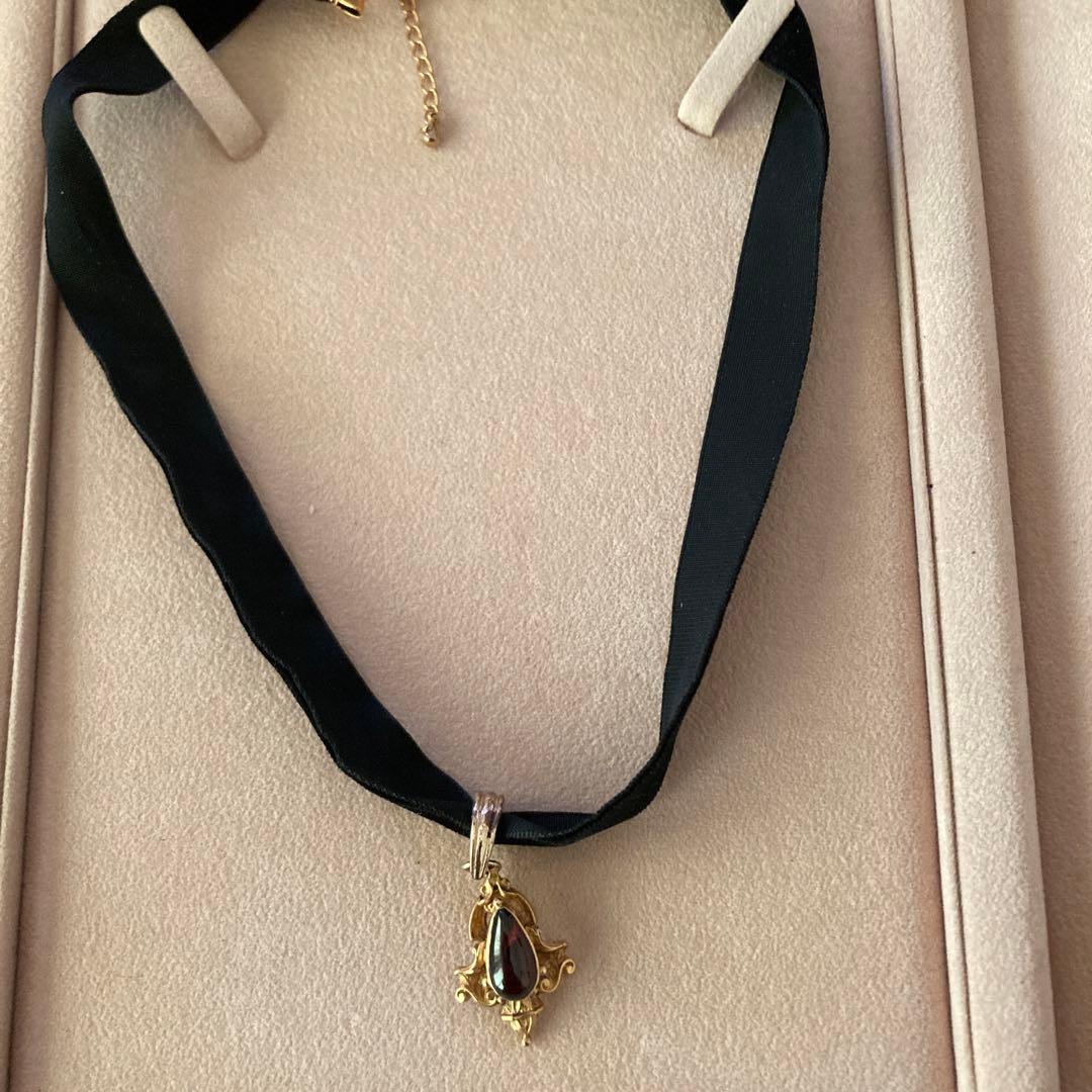 ガーネットウォッチピン　アンティーク