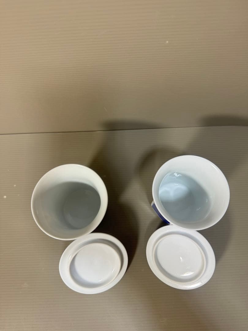 2278  深川製磁　湯呑蓋付　2客　未使用