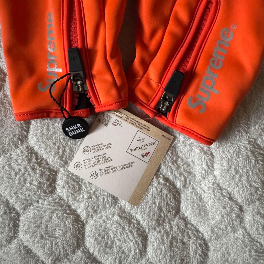 R*d様 Supreme WINDSTOPPER Zip Gloves Oran