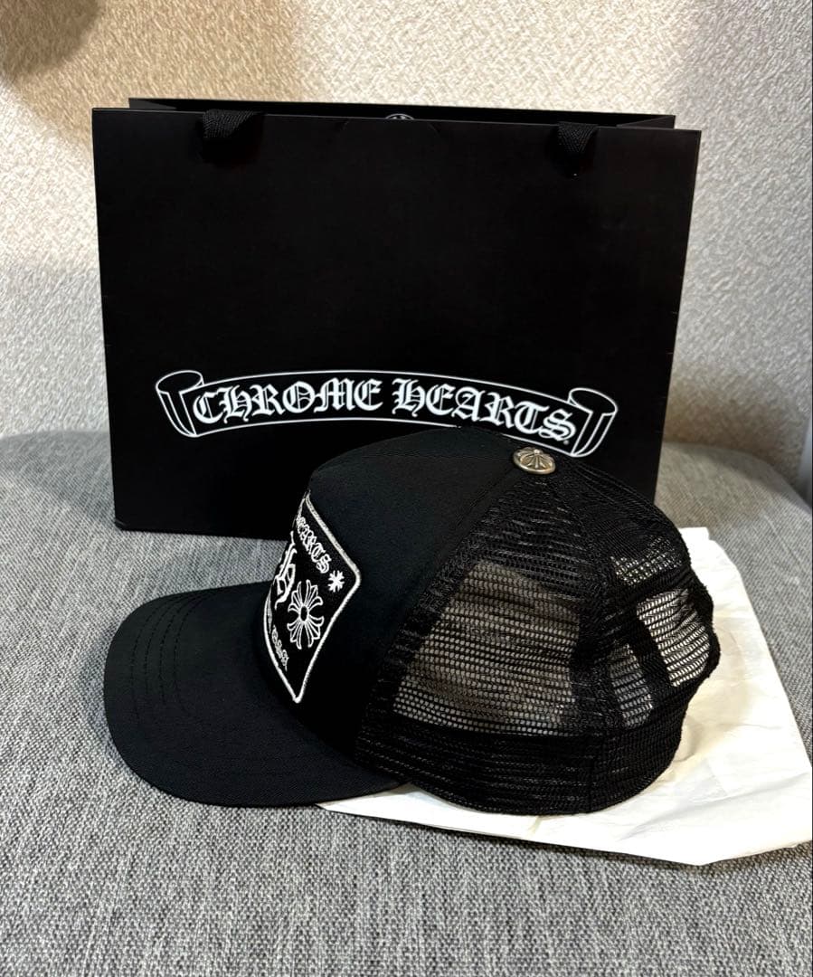 【美品】確実正規品　クロムハーツキャップ　国内正規品　ブラック