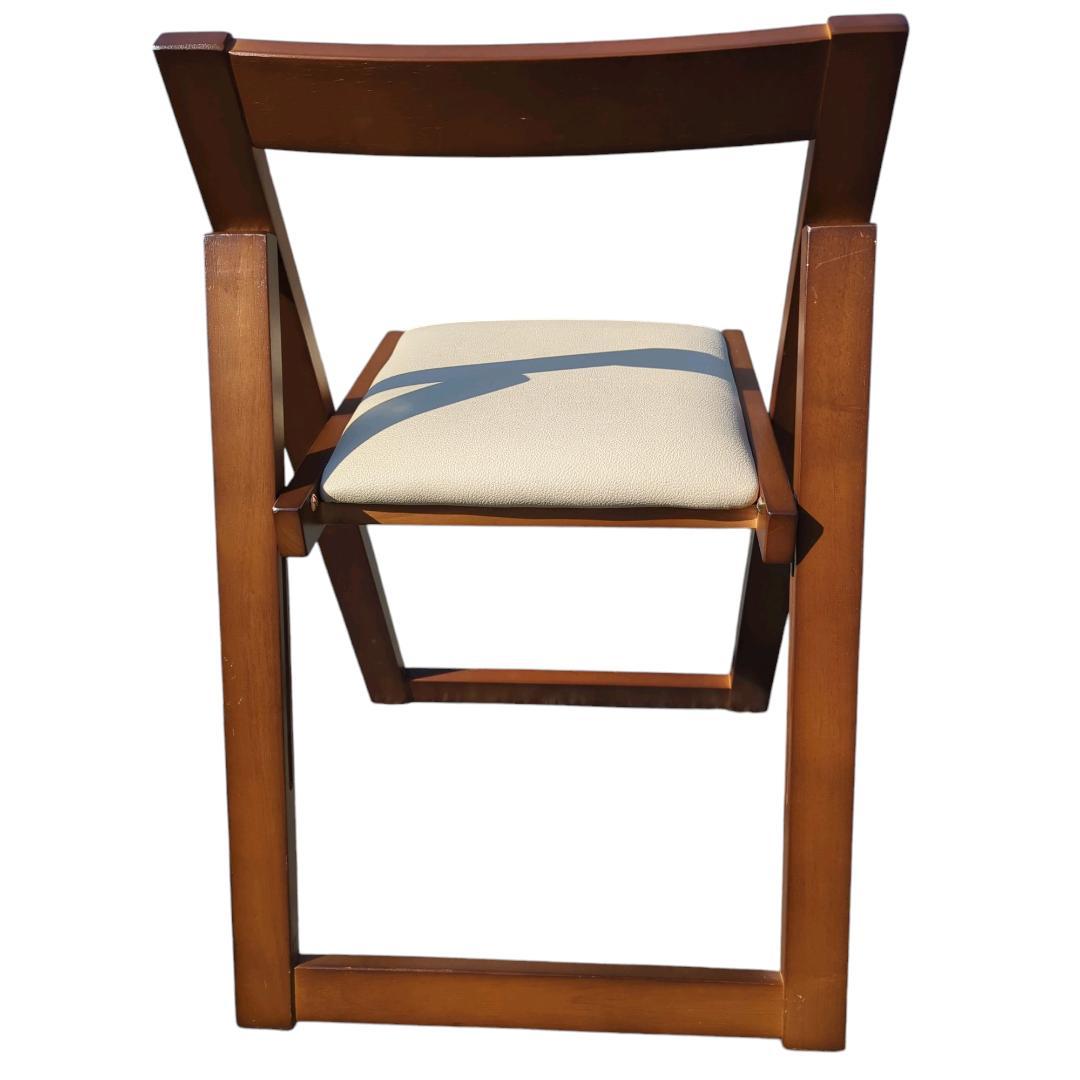 フォールディングチェア　木製　4脚セット