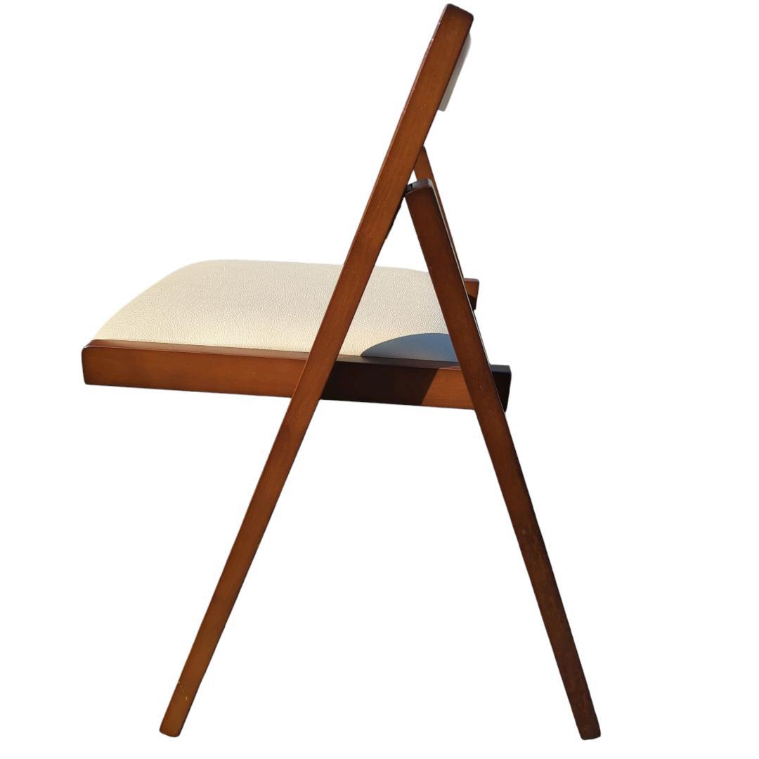 フォールディングチェア　木製　4脚セット