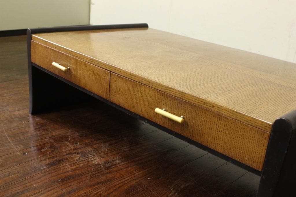 昭和レトロな風合いが良い文机 テーブル/古道具/テレビ台/ローボード/一枚板