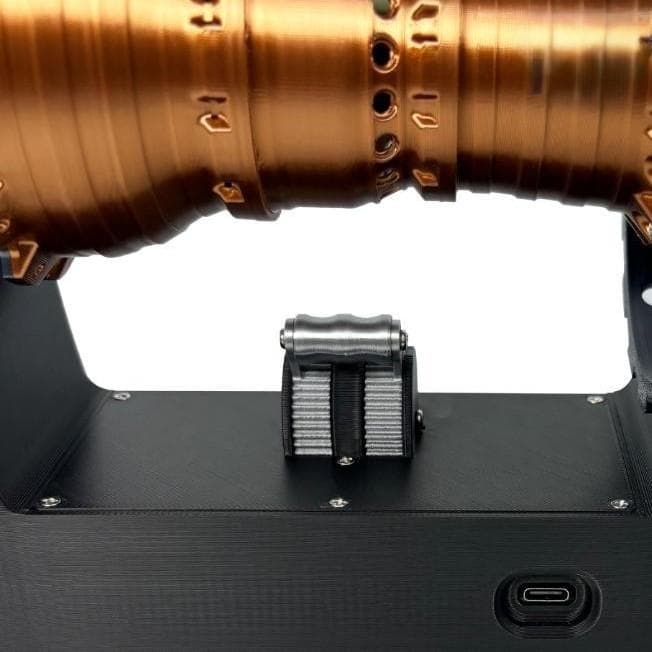 B 飛行機 エンジン 模型 完成品 回転 充電式 コレクション 光る 置物