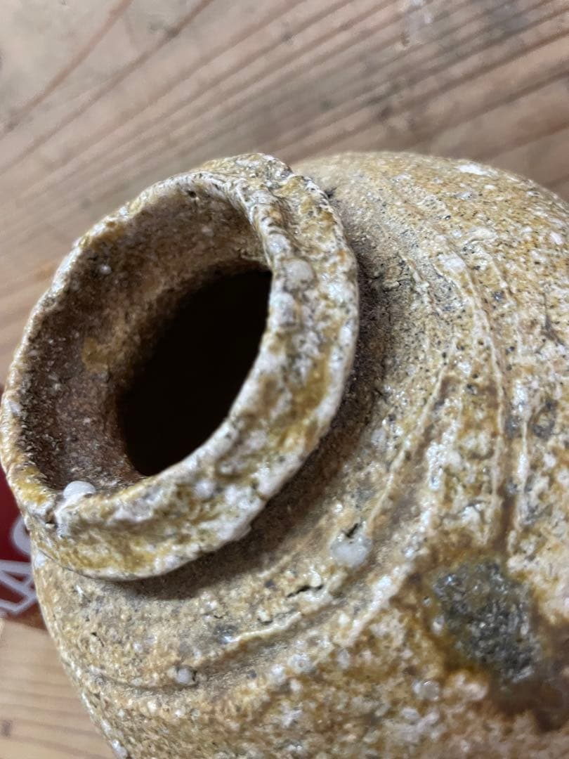 杉本貞光　掛け花入れ【m1203 花瓶　骨董　茶道　茶道具　花道　レトロ 壺 】