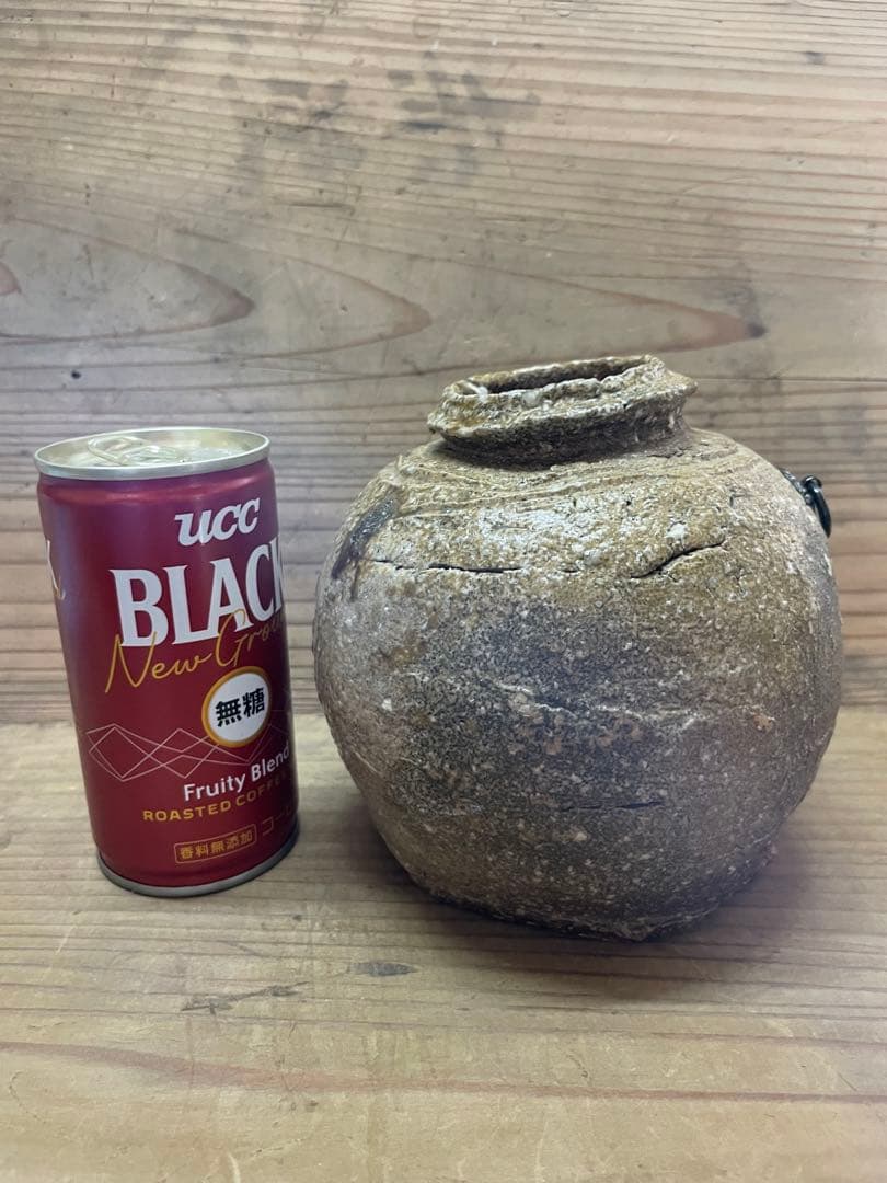 杉本貞光　掛け花入れ【m1203 花瓶　骨董　茶道　茶道具　花道　レトロ 壺 】