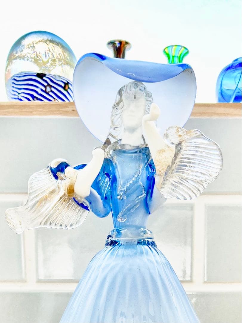 ベネチアン ガラス murano ムラーノ 貴婦人 ドール オブジェ 31㎝ 姫