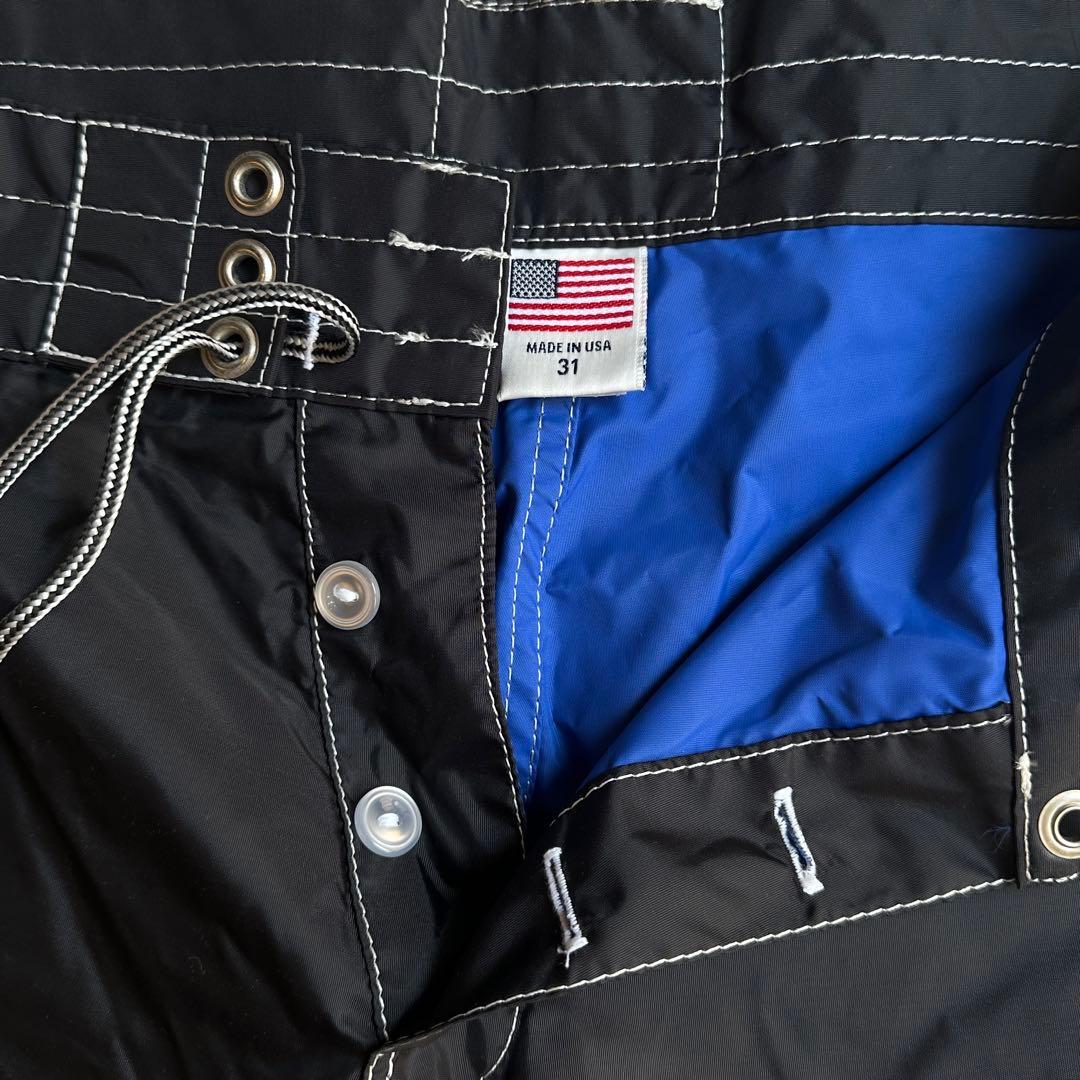 【新品】BIRDWELL / バードウェル ボードショーツ 黒 USA製