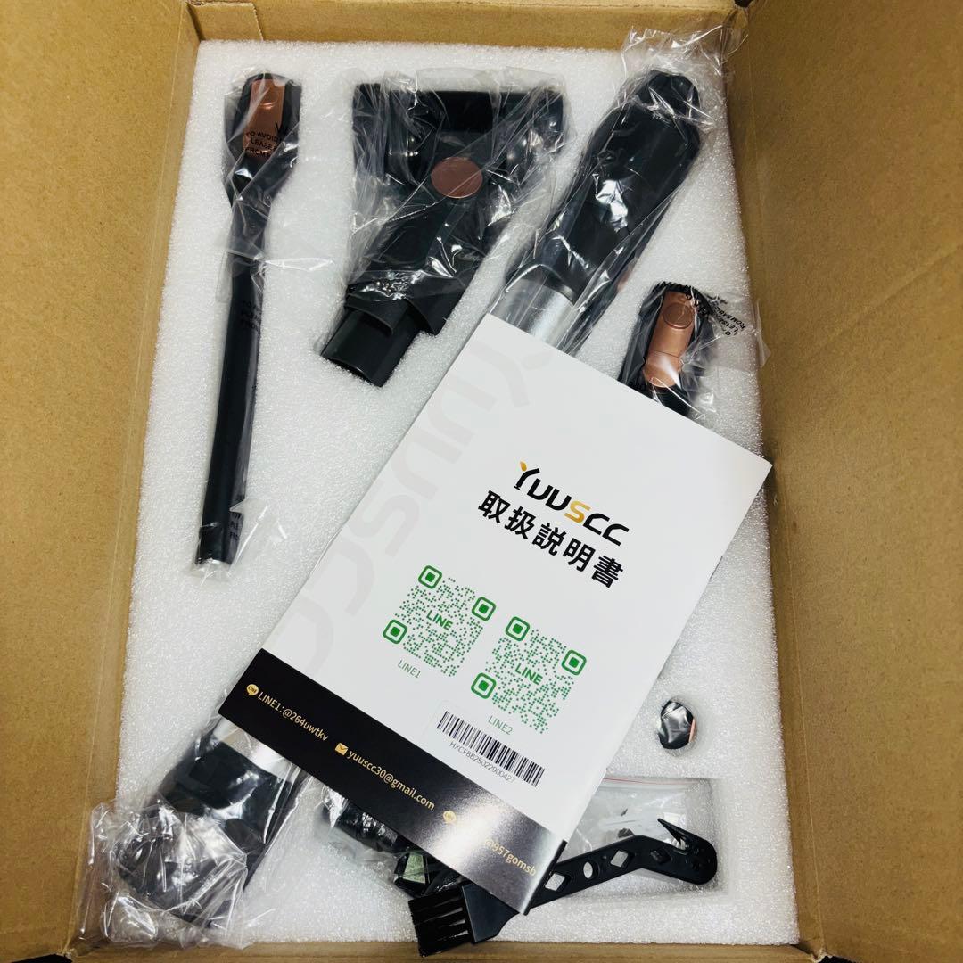 掃除機 コードレス 75Kpa真の超強力吸引 自立式2in1置くだけ充電スタンド