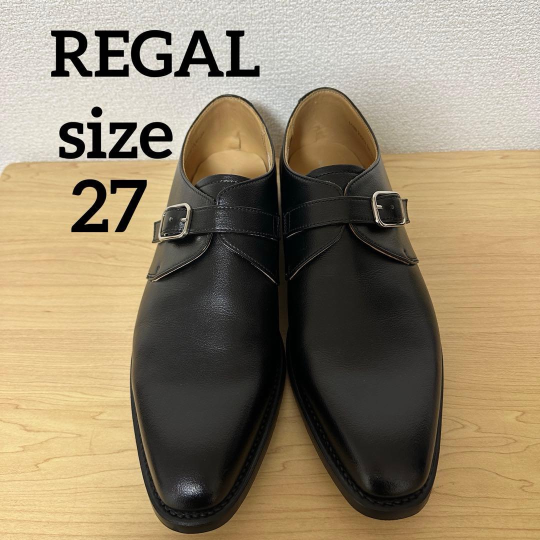 未使用級★リーガル　シングルモンクストラップ　 ビジネスシューズ　革靴 27