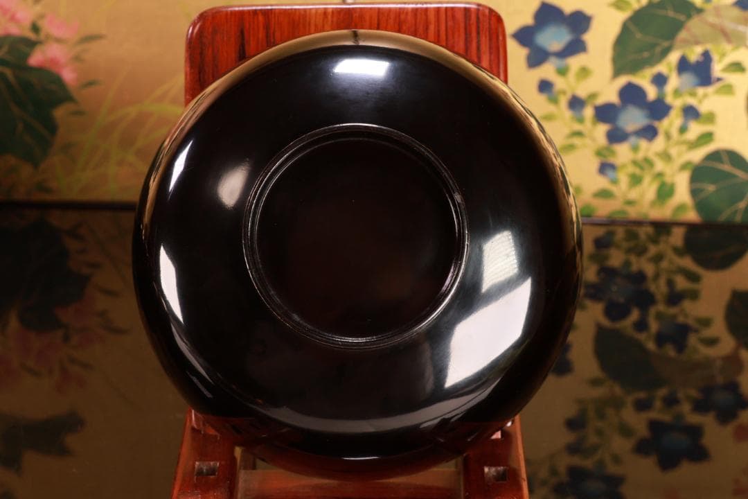 turu　BJ023 時代輪島塗　鬼灯図金蒔絵　吸物椀　八客　木製