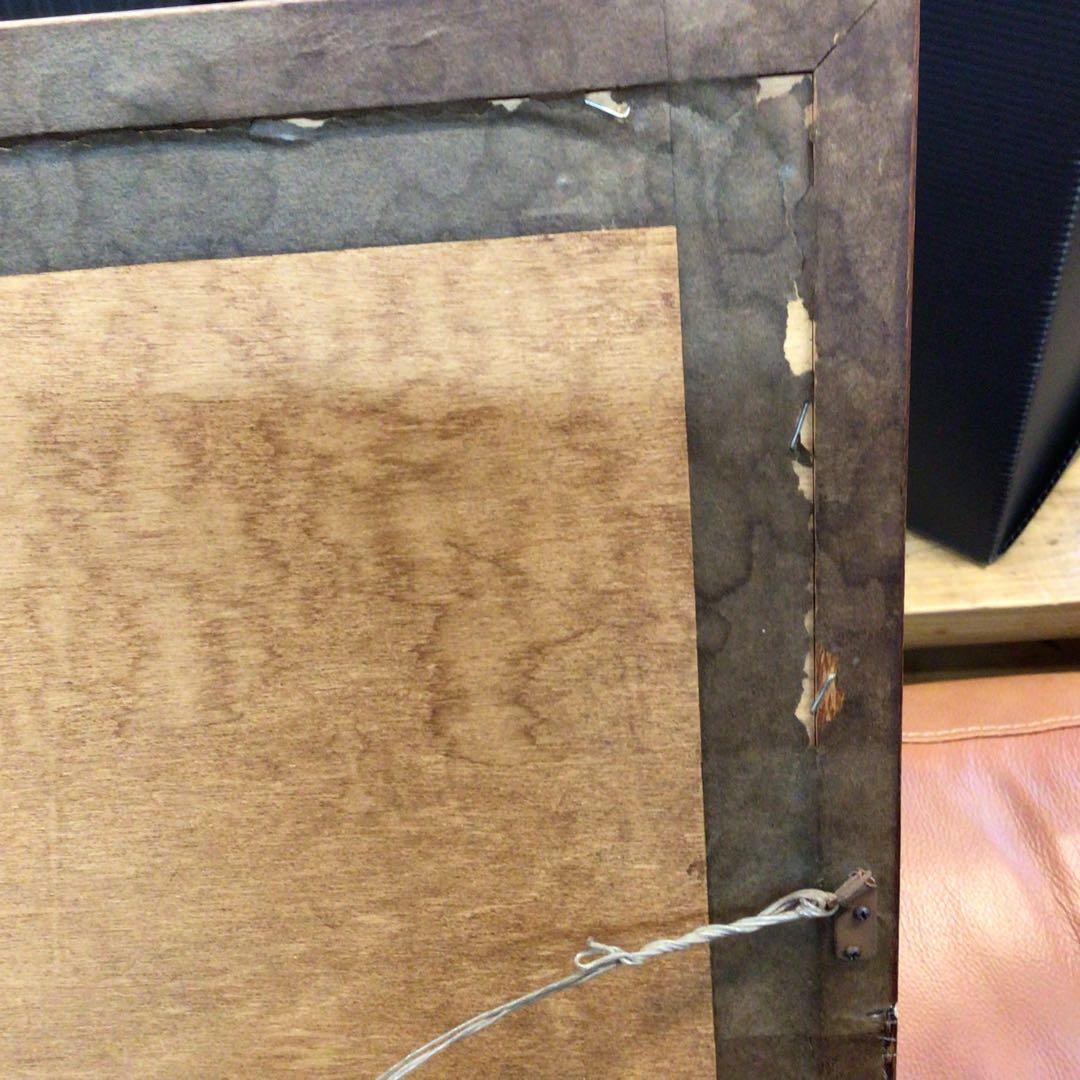 風船と少女の絵 エイボン カンパーナ 春 Avon Campana 絵画USED