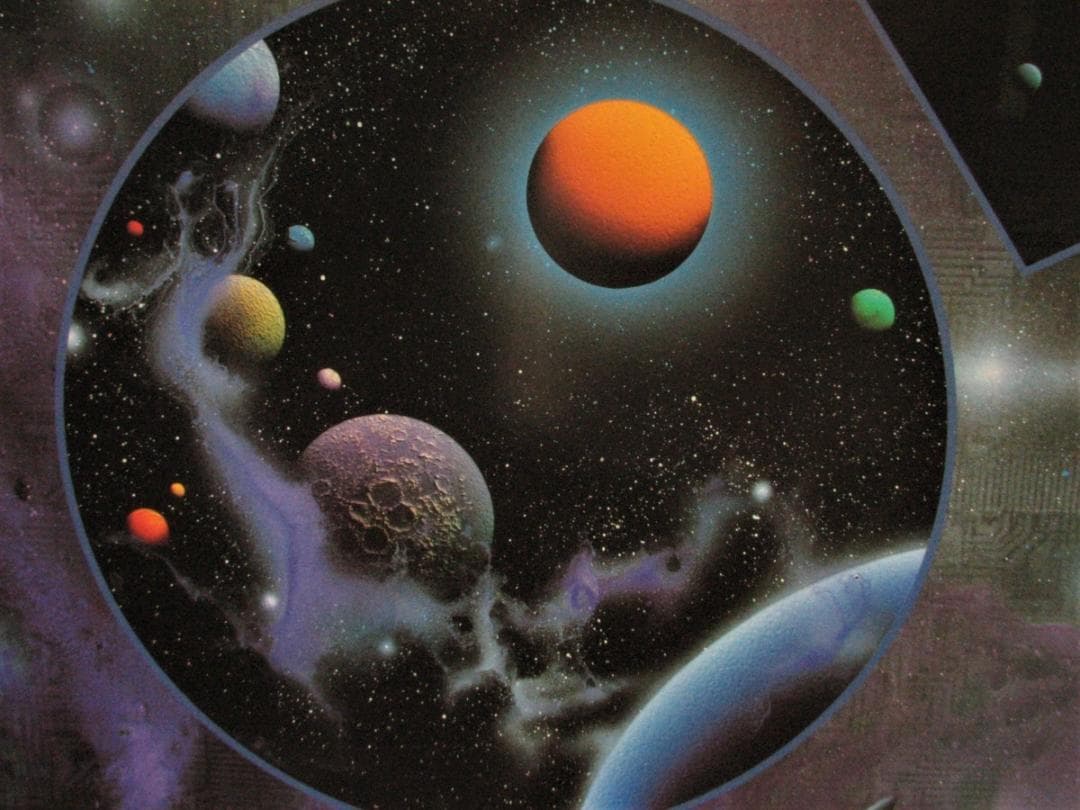 宇宙アート,マイケルデビッドワード「ウインドウズオブザマインド」ミクスト版画