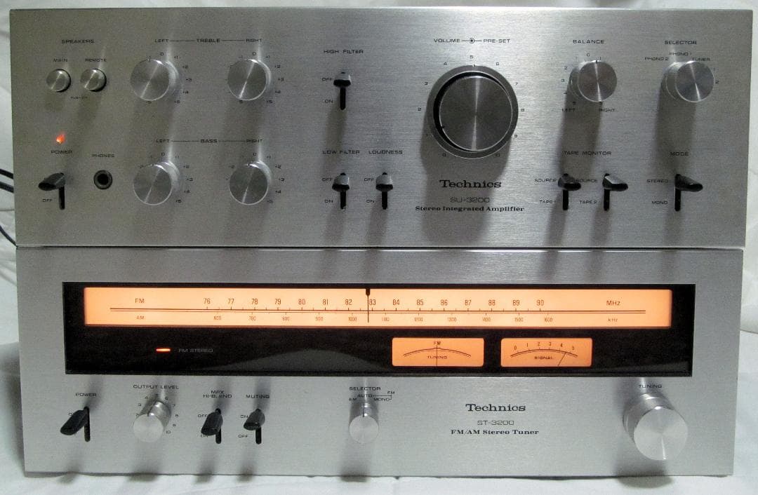 テクニクス アンプ SU-3200+チューナー ST-3200 軽整備済