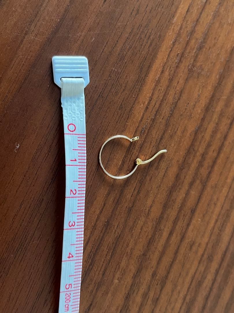 18K フープピアス