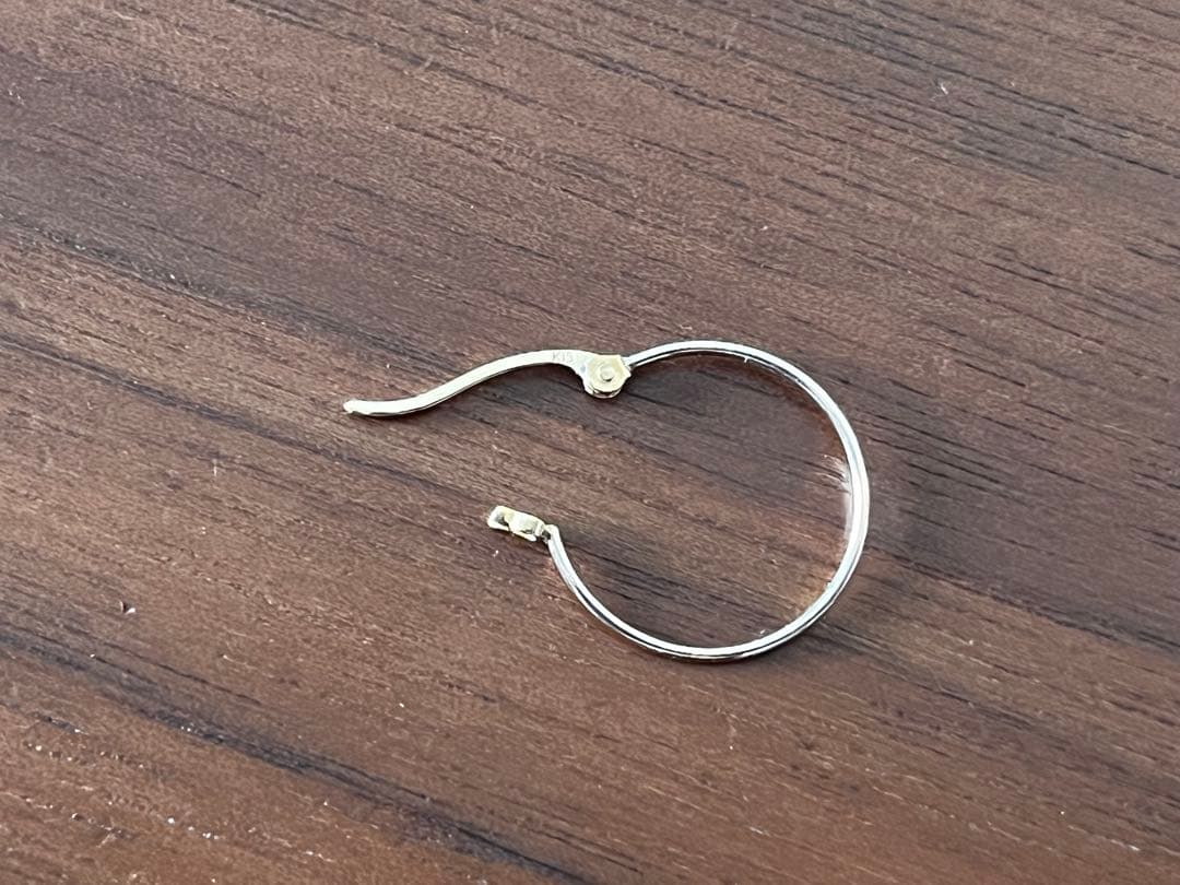 18K フープピアス