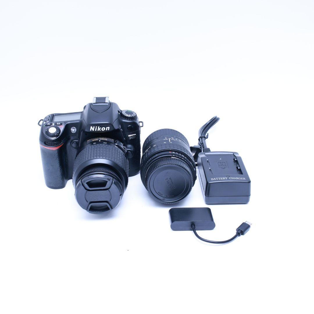 スマホ転送可作例あり Nikon D80 一眼レフデジタルカメラ 電池 レンズ