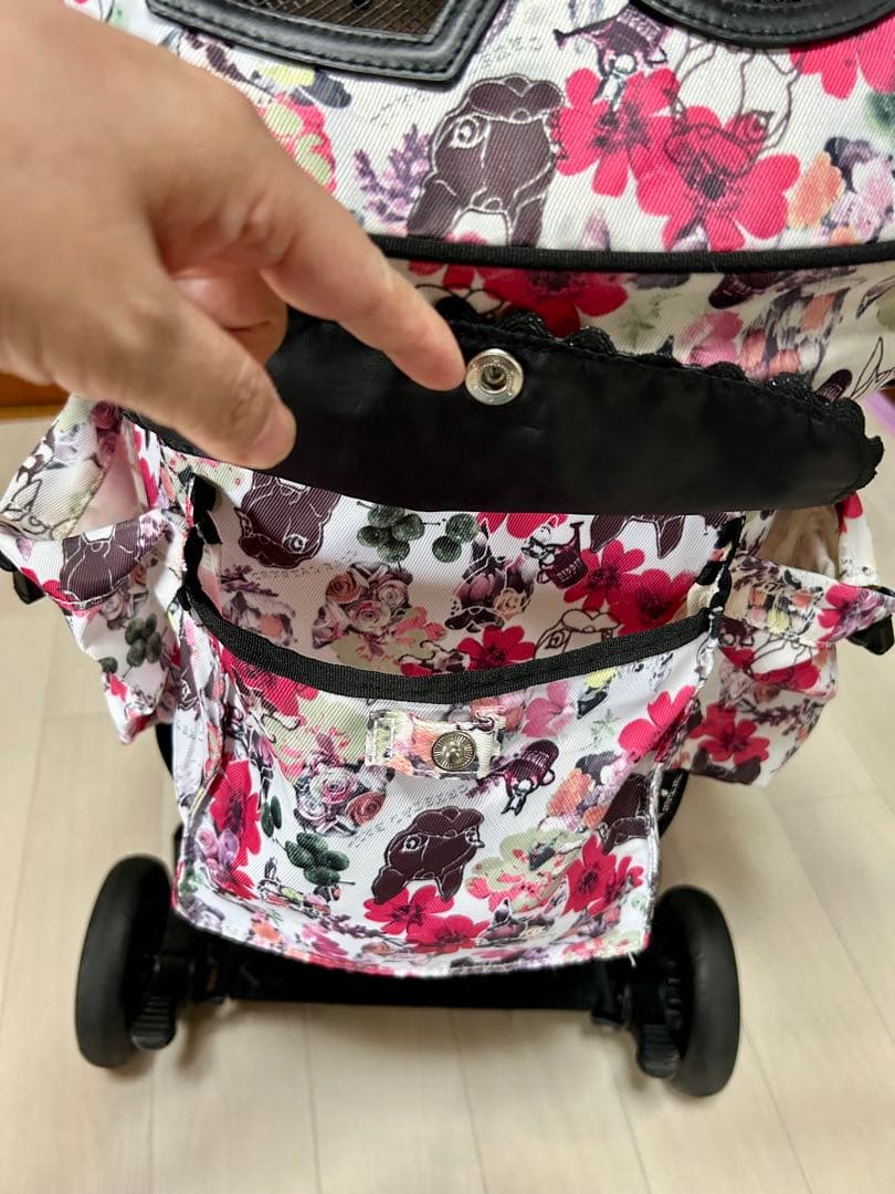 CRYSTAL BALL 花柄ペットカート