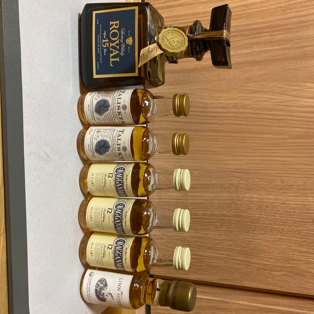 サントリー ロイヤル 15年ウイスキー &シングルモルト6本セット