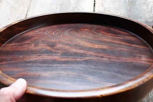品番　z-0664 欅丸盆　大　お盆　茶道具　古民家　カフェ