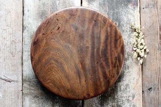 品番　z-0664 欅丸盆　大　お盆　茶道具　古民家　カフェ