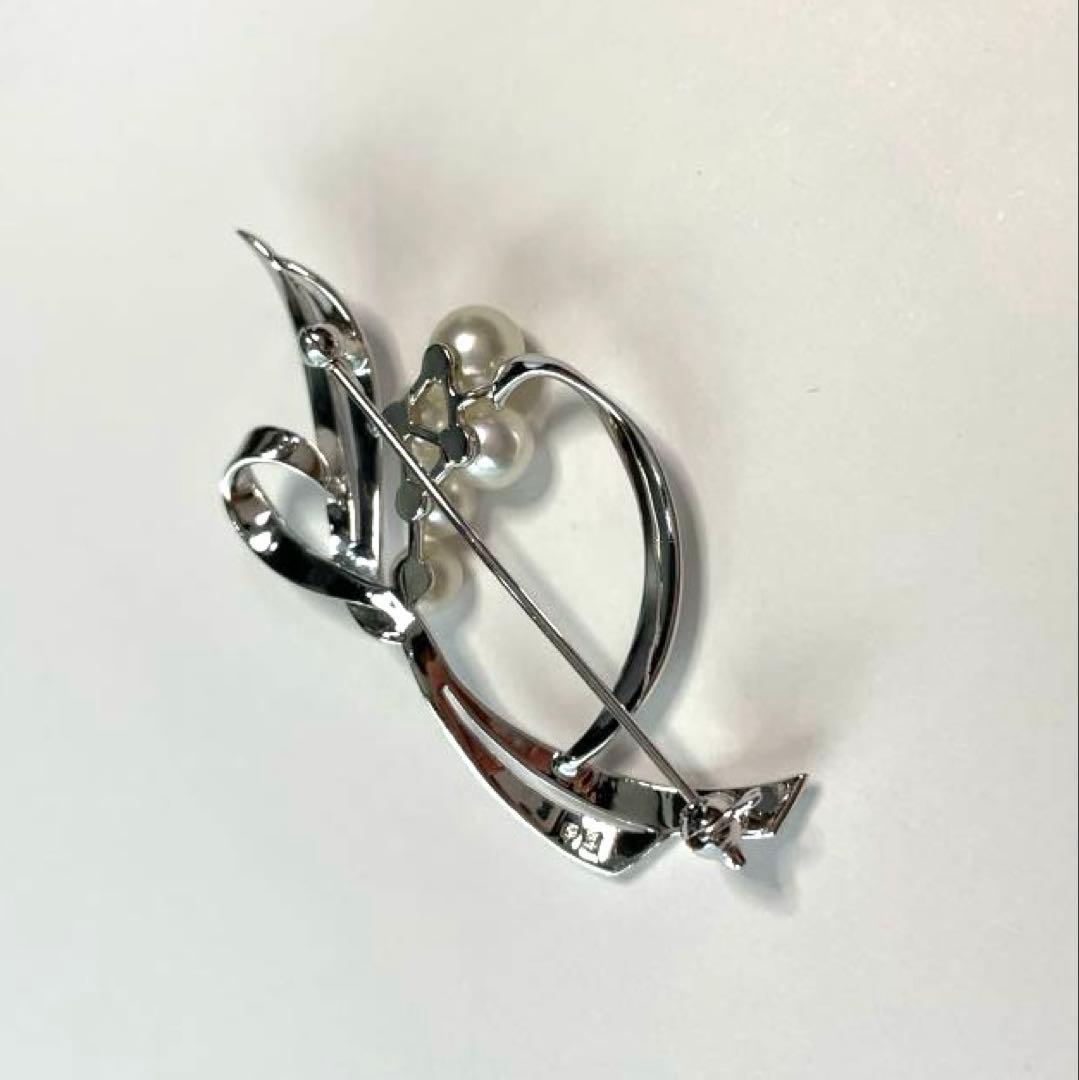 ミキモト　ブローチ　「はなかご」　ケース付き