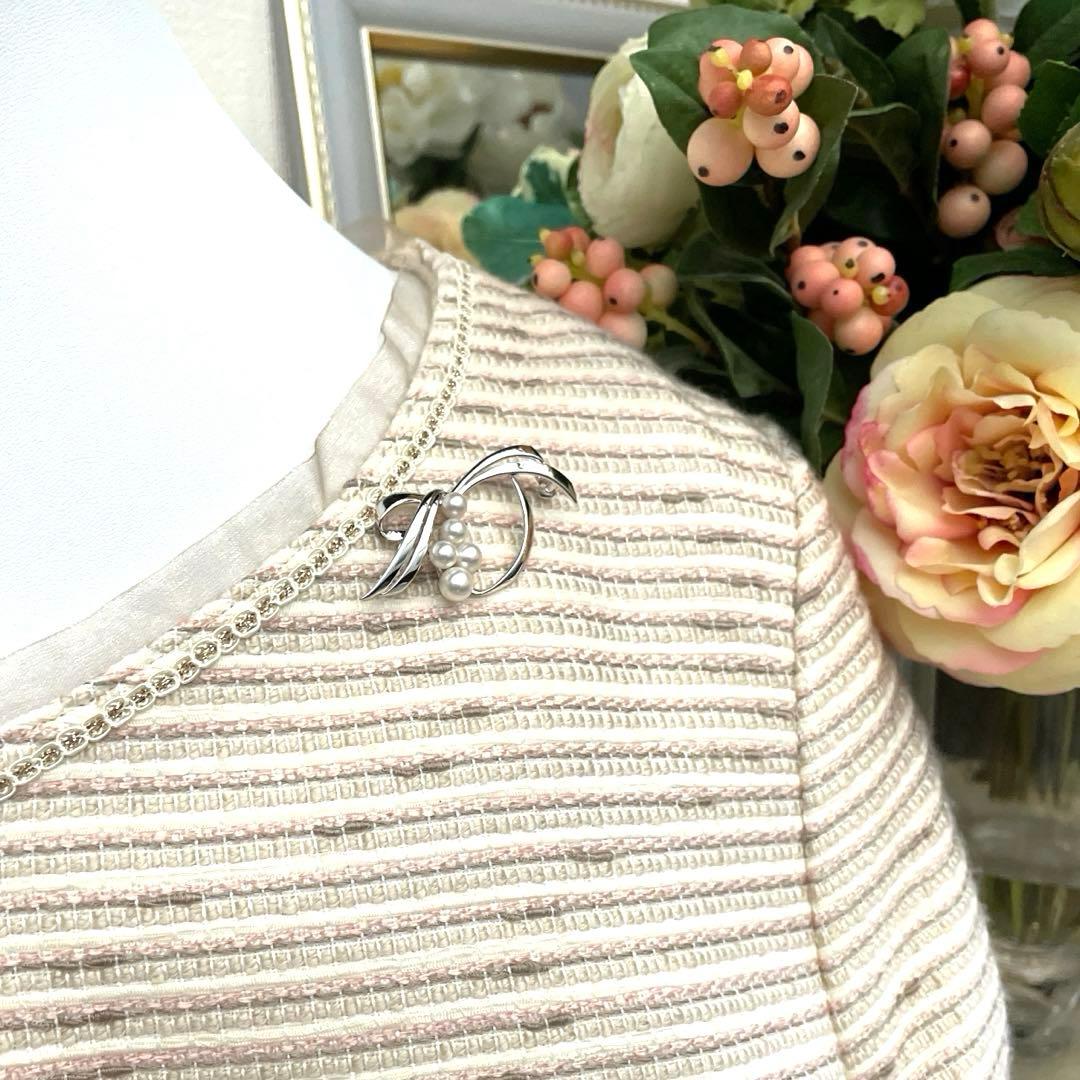 ミキモト　ブローチ　「はなかご」　ケース付き