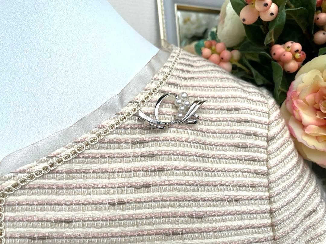 ミキモト　ブローチ　「はなかご」　ケース付き