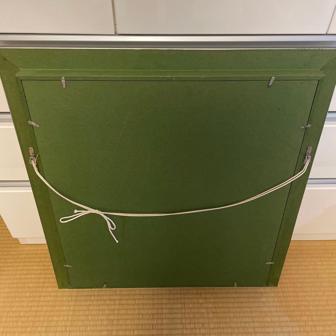 油彩画 花瓶に入った花