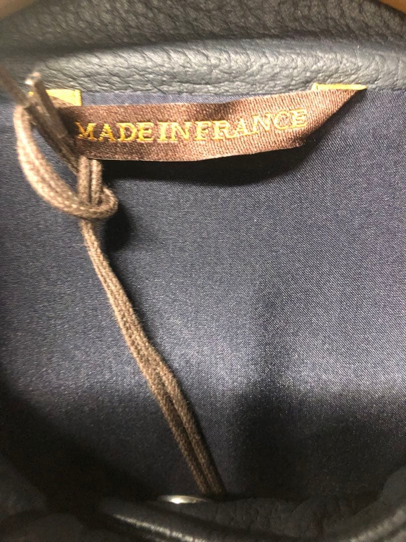 セラファン　ディアスキンライダースジャケット　46 ネイビー新品未使用☆