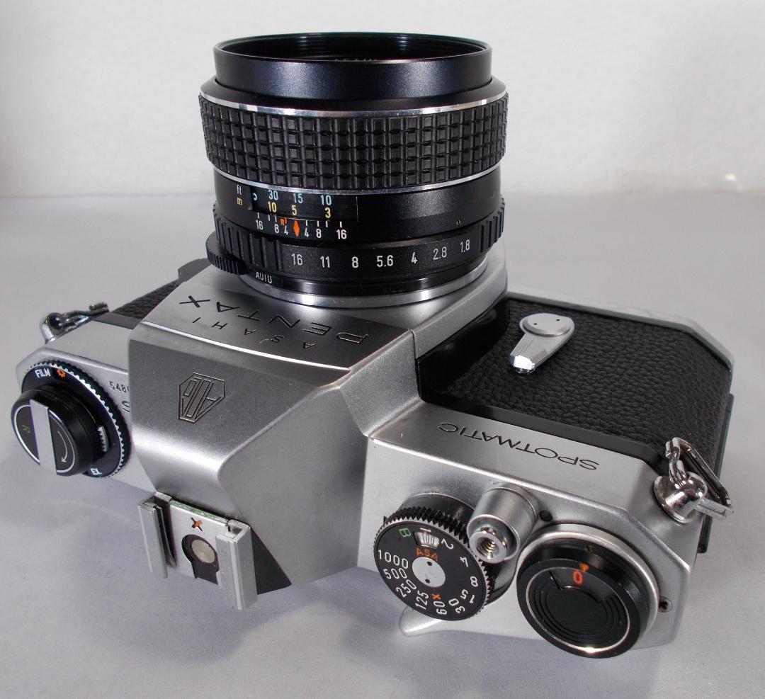 フィルムカメラ 整備済　Pentax SPII + レンズ f1.8　G140