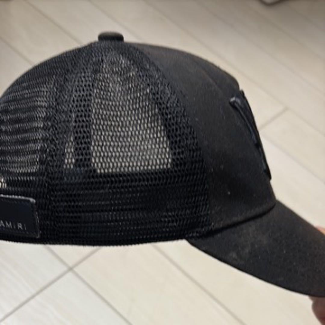 AMIRI ブラックメッシュキャップ