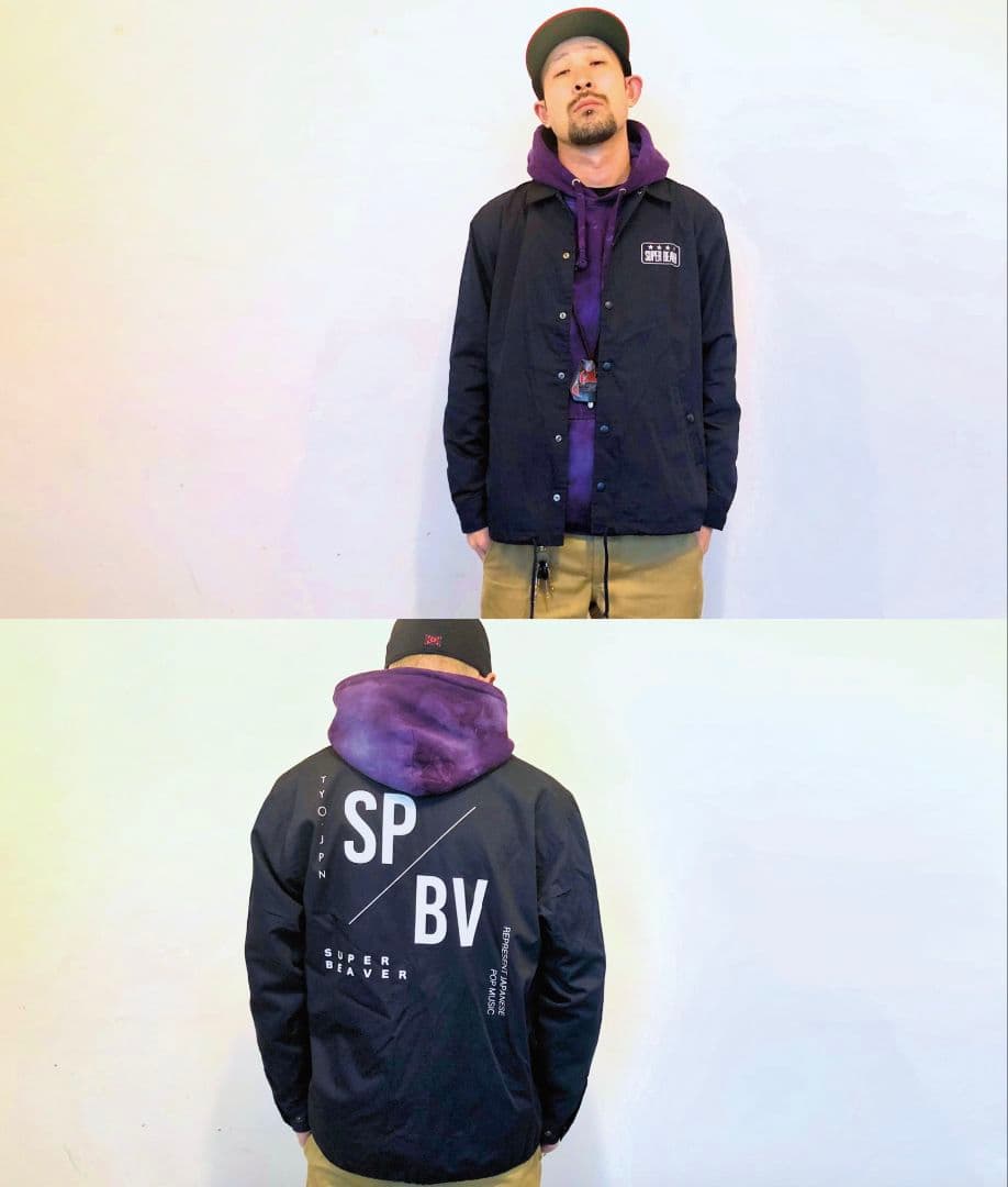 SUPER BEAVER コーチジャケット紺L【新品未開封】