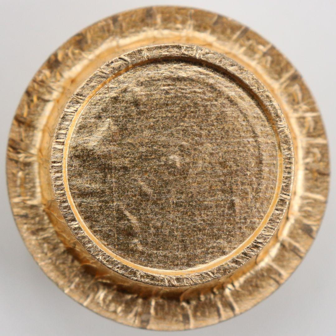 笹田有祥作 摸 唐物大名物 早苗丸壷茶入 宗薫緞子仕覆付 茶道具　V904