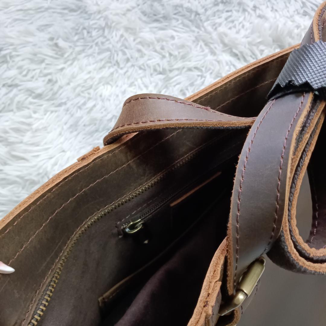 在庫処分✨ TIDING タイディング トートバッグ ダークブラウン