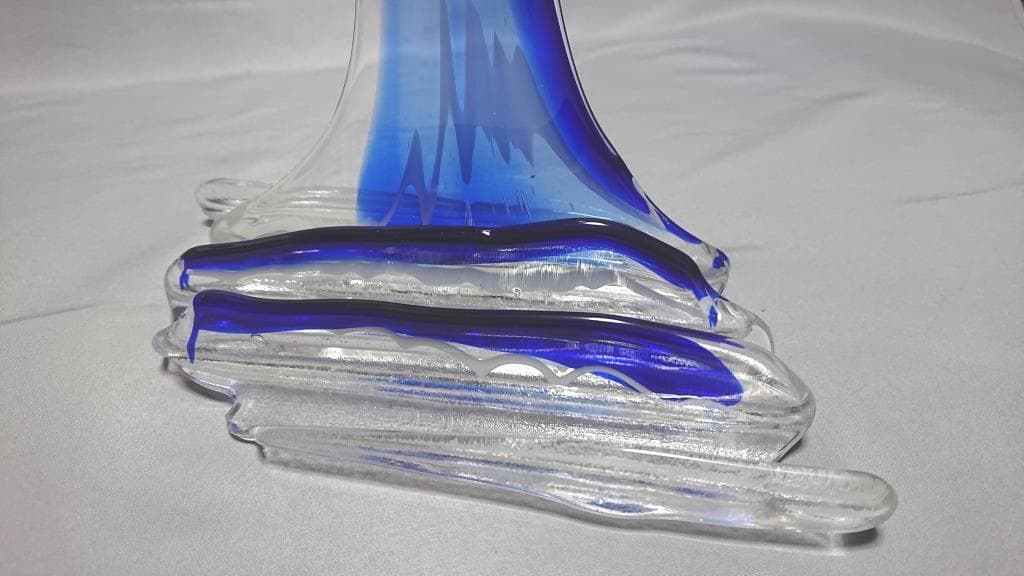 名家蔵出　作家伊藤絹子　オブジェ　「山水」　在銘　1989年　工芸展出品作