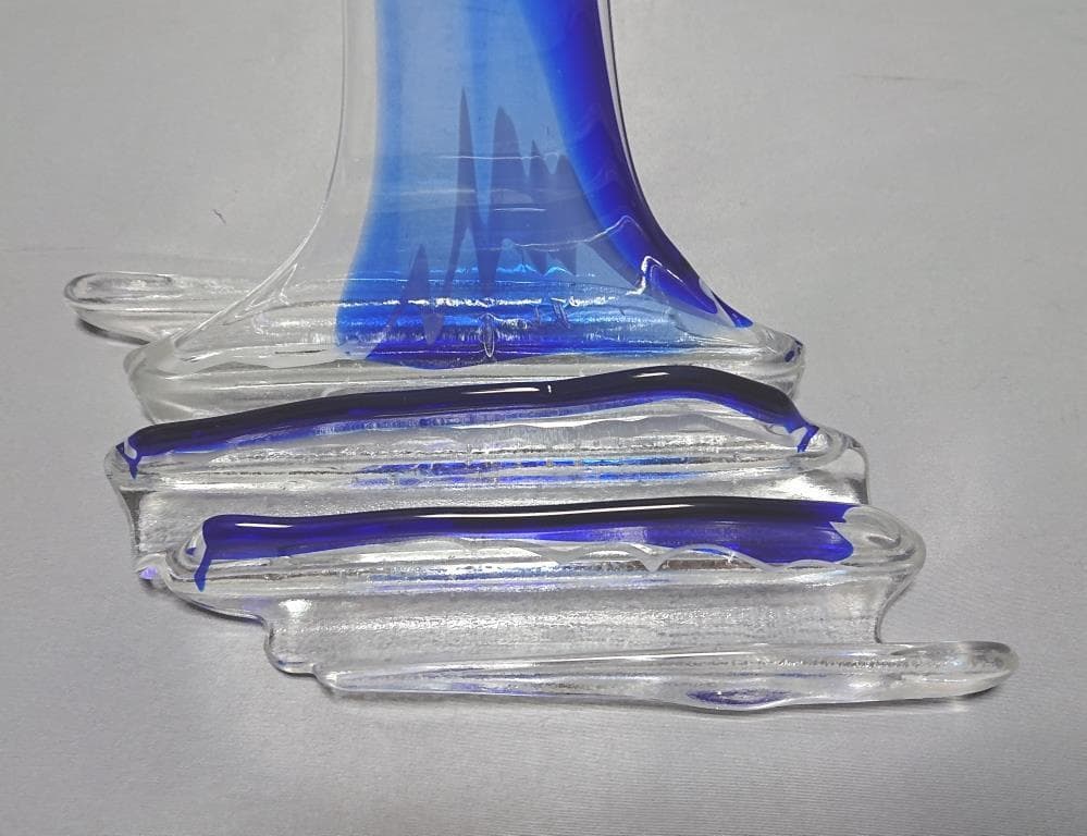 名家蔵出　作家伊藤絹子　オブジェ　「山水」　在銘　1989年　工芸展出品作