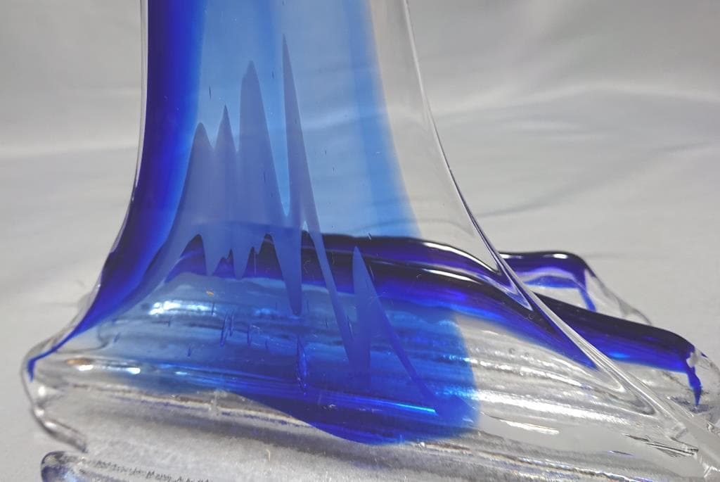 名家蔵出　作家伊藤絹子　オブジェ　「山水」　在銘　1989年　工芸展出品作