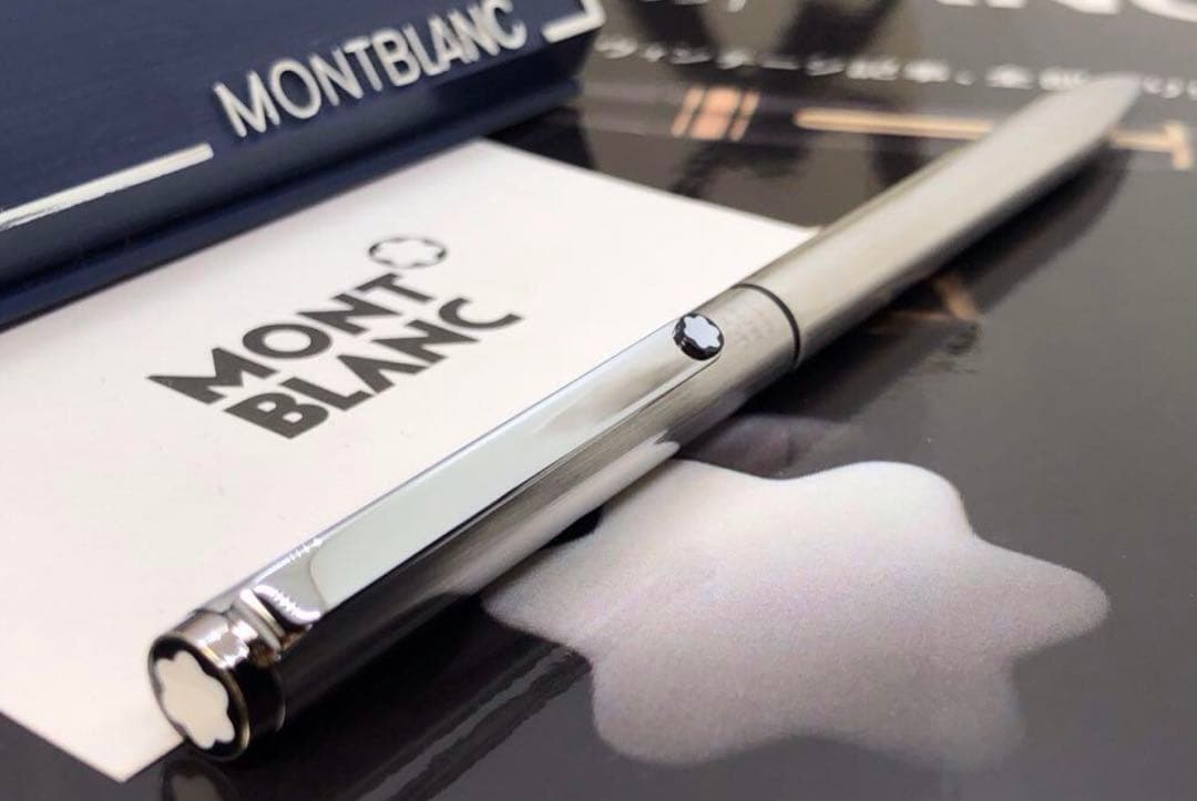 カスタム品！1本は欲しい2カラーボールペンNo2735輝くバフ仕上げ★モンブラン