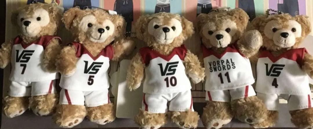 黒子のバスケ仕様コスチューム LAST GAME ダッフィー　５体　ぬいぐるみ