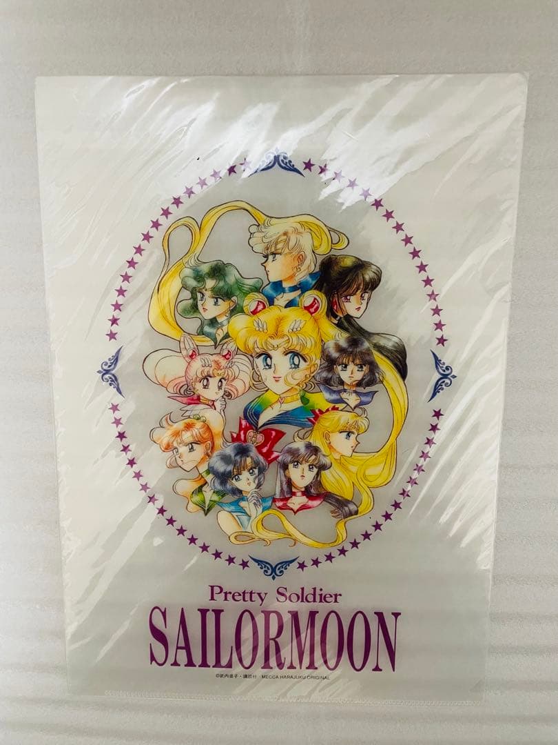 激レア メッカ原宿 セーラームーン クリアファイル 原作イラスト レトロ 当時物