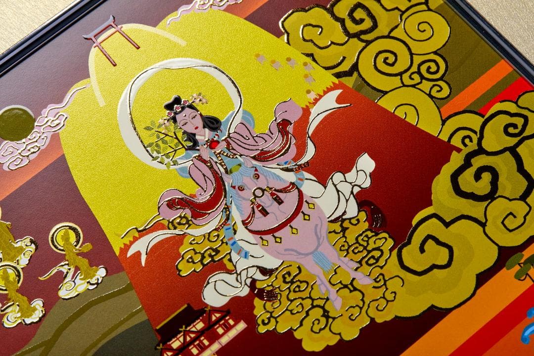 ★新品同様★イスム 続 日本曼荼羅 HAKUジクレ Buddha★J7