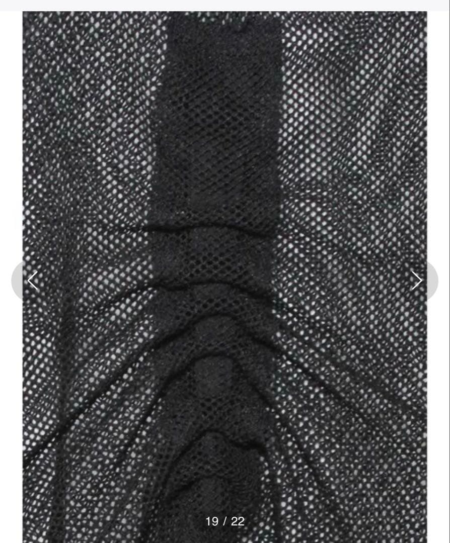 UN3D. メッシュタンクトップ ブラック