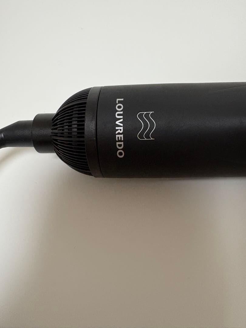 LOUVREDO ブラシヘアアイロン ブラック