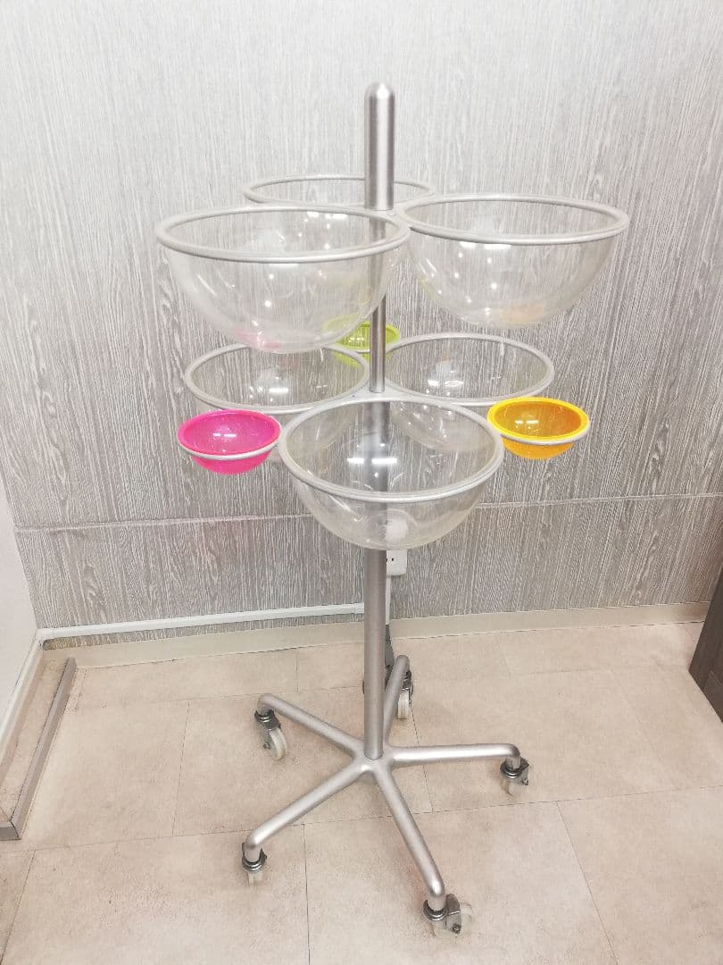 タカラベルモント ロット・小物入れ ワゴン スタンド式キャンディディスプレイ