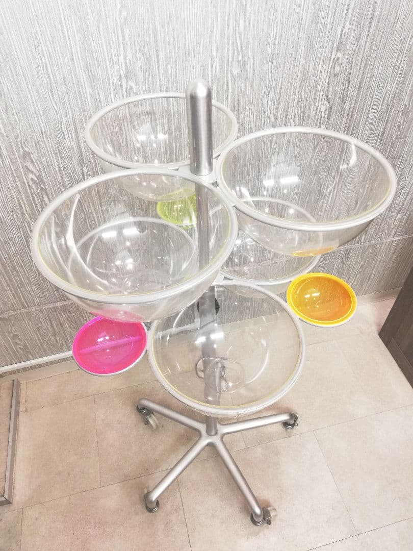 タカラベルモント ロット・小物入れ ワゴン スタンド式キャンディディスプレイ